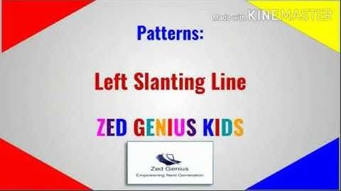 Left Slanting Line, Patterns