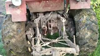 Испытание УРАЛовских колес на советском тракторе Т-25+прицеп #youtube #tractorvideo #бездорожье