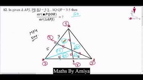Geometry for CAT 2024  : Session 25 : Solution of Area Ratio By MPG, Sine Rule & Ladder Theorem