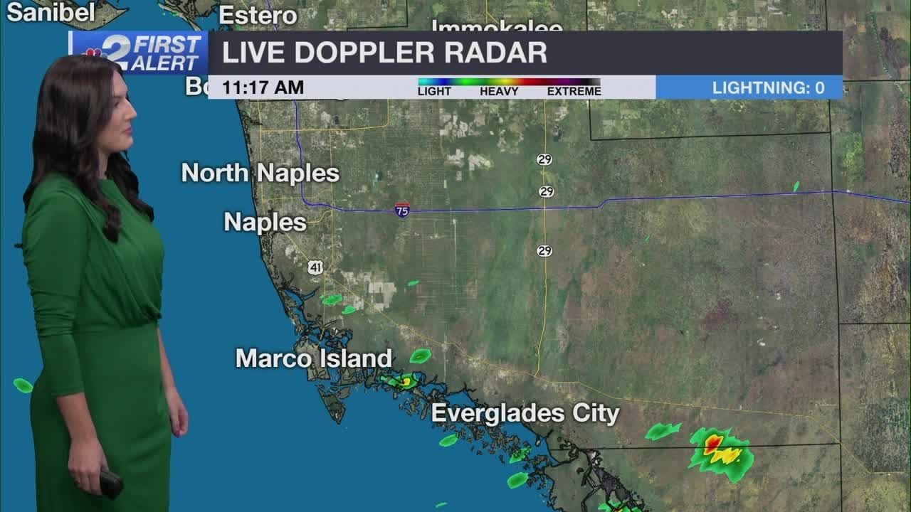 Scattered storms though Wednesday evening - YouTube