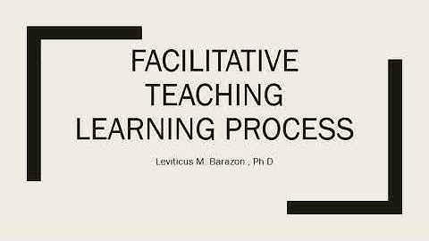 LAC Session 9 LEsson 1 Facilitative Learning