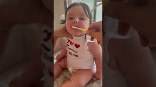 Brushing those baby teeth!