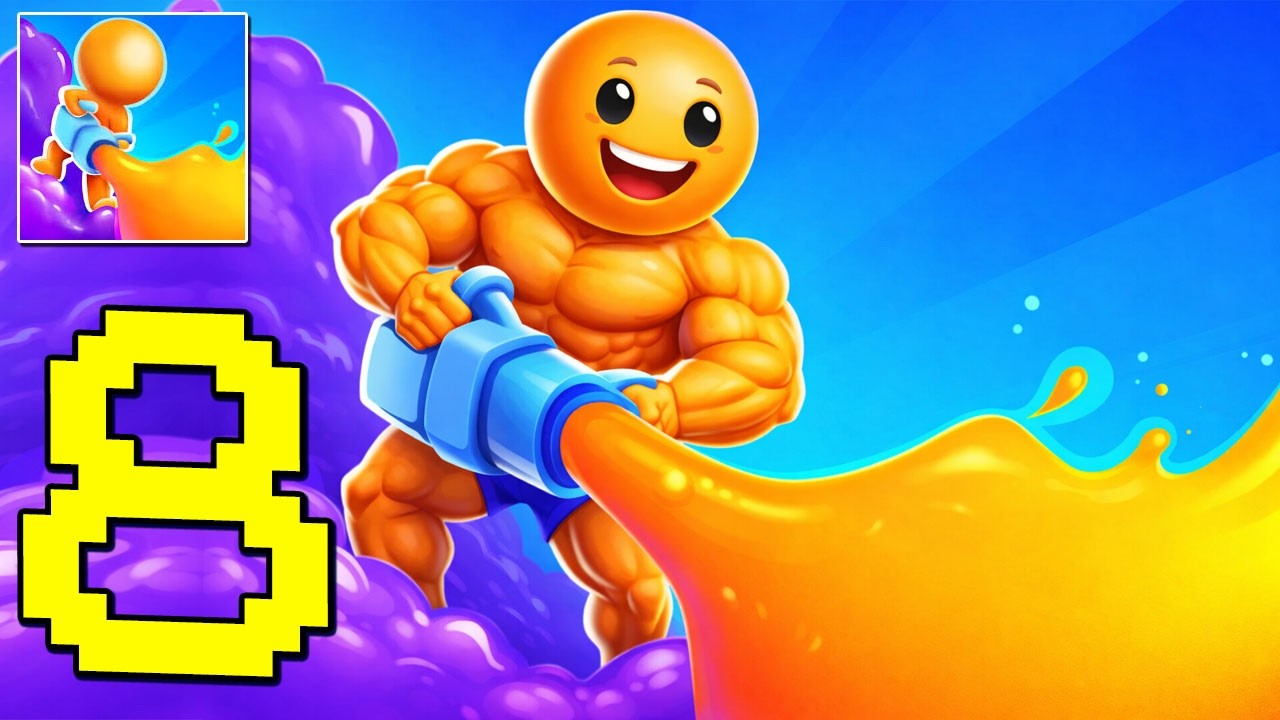 Dye Hard - Gameplay Walkthrough Part 8 - Shooting, Team up, Color War, Funny & Relax (Android,iOS)