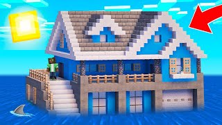 CRAFTEAMOS CASAS que FLOTAN SOBRE el AGUA en MINECRAFT 🏡🌊 MINECRAFT ALEATORIO