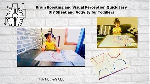 Brain Boosting Activity/ Visual Perception Quick Easy Diy Sheet & Activity for Toddlers
