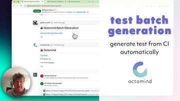 Generate and run batches of tests based on PR automatically with Octomind