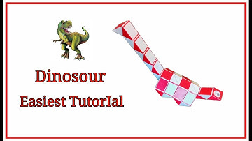 How to make a dinosaur with snake cube