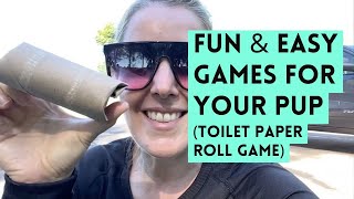 Fun & Easy Enrichment Games for Your Pup (The Toilet Paper Roll Game)