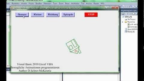Visual Basic 2011 Excel VBA bewegliche Animationen programmieren SelMcKenzie Selzer-McKenzie