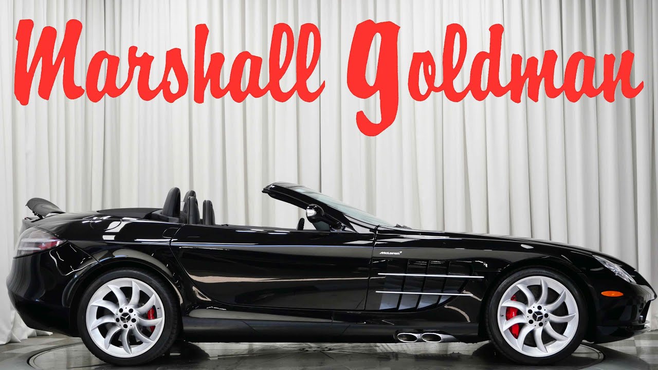 2008 Mercedes McLaren SLR Roadster in Pure Black over Black for