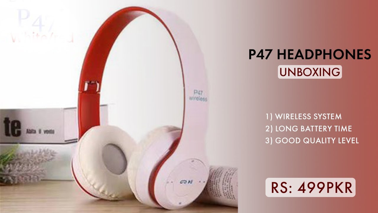 Cheapest Wireless Headphones in Pakistan in 500Rs P47 Headphones