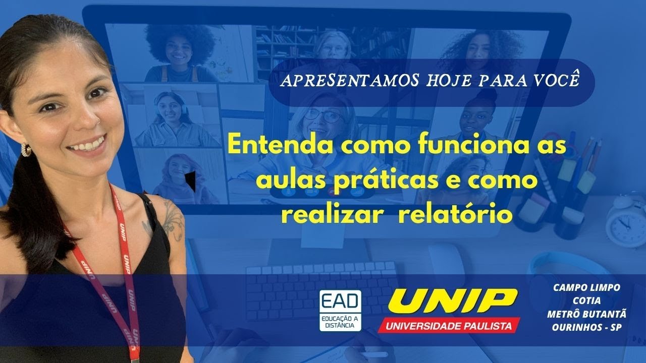 Como funciona as aulas práticas dos cursos da saúde e o relatório, onde encontrar as informações?