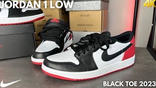 Air Jordan 1 Low Black Toe 2023