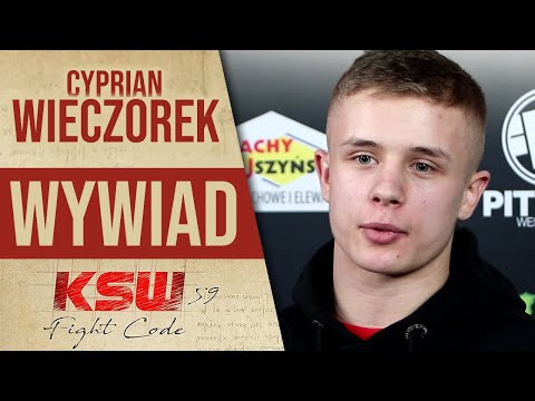 Cyprian Wieczorek przed debiutem na KSW 59: Bardziej stresuje się tym wywiadem niż walką