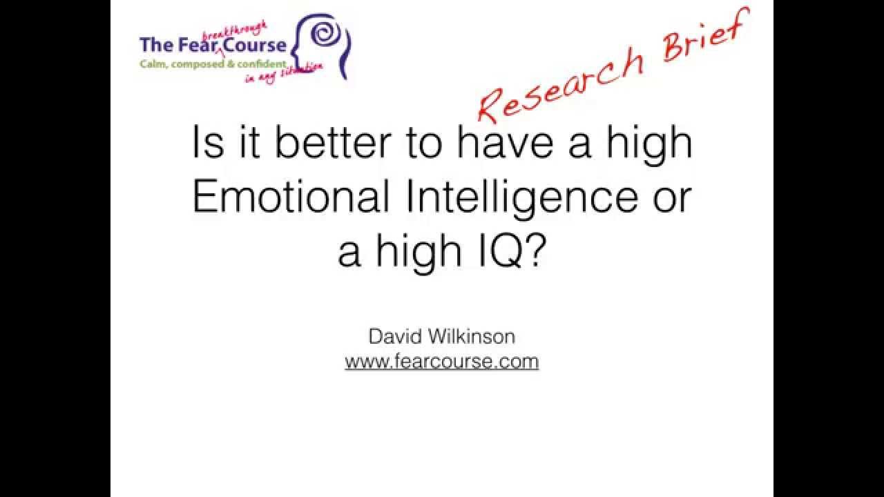 Is it better to have a high EQ or a high IQ? 