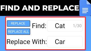 How To Use Find And Replace On Google Docs