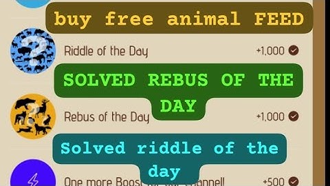 solved rebus of the day | Zoo riddle of the day | Zoo daily boost | daily reward #riddle #rebus #zoo