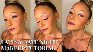 Latina Baddie Series! ❤️‍🔥 Date Night Glam Makeup Look ❤️ Soft Smokey Eyes & Bold Lips 💋 screenshot 3