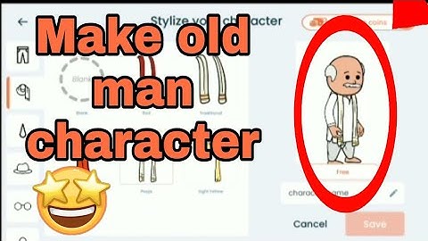 Make old man character in tweencraft app ( in hindi )