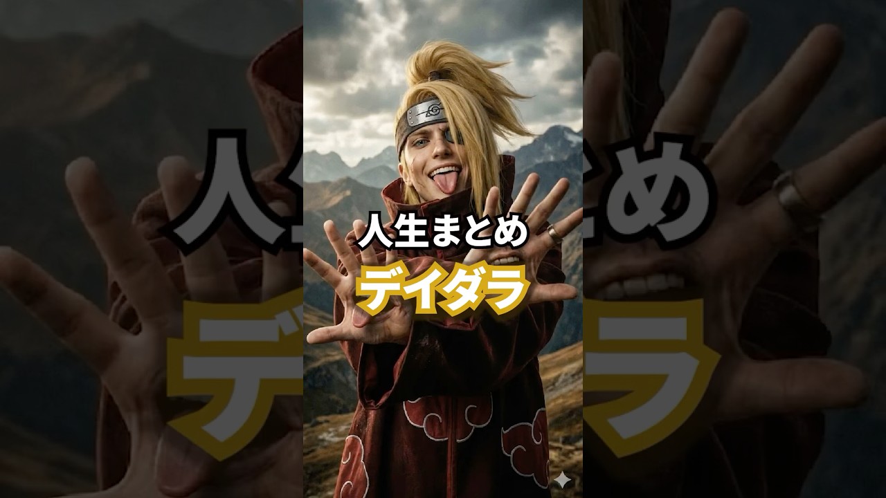 NARUTO デイダラ　まとめ NARUTO：デイダラの人生まとめ【1分】#生い立ち/NARUTO: A summary of