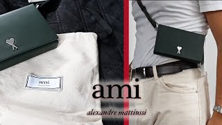 AMI Paris Black Lunch Box Bag
