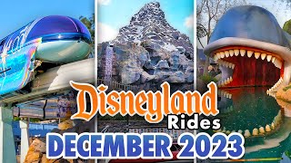 Disneyland Rides - December 2023 POVs [4K]