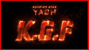 KGF Chapter 2 Title Animation | After Effects - E3D | KvN