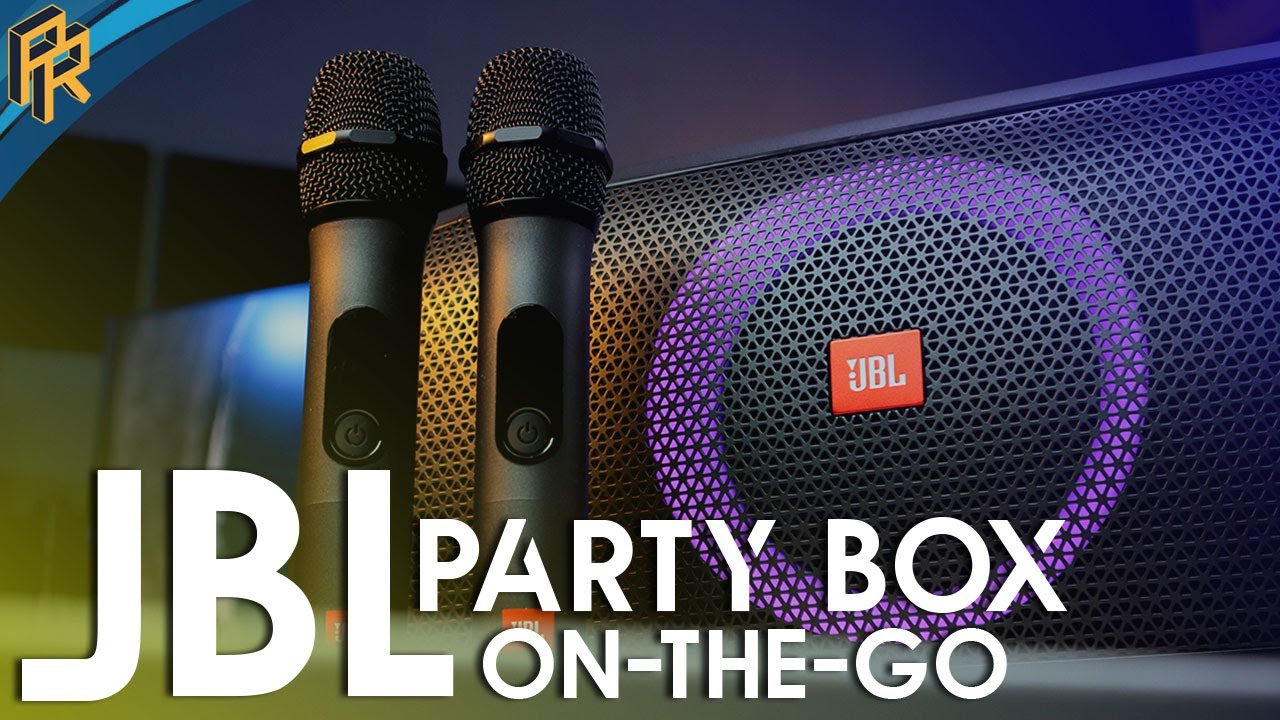 New JBL PartyBox On-the-Go Portable Bluetooth Party Speaker with Wireless  Mic