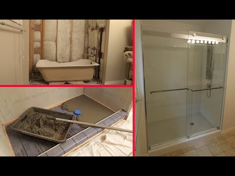 convert-bathtub-to-a-walk-in-shower.-перестройка-ванны-в-душевую