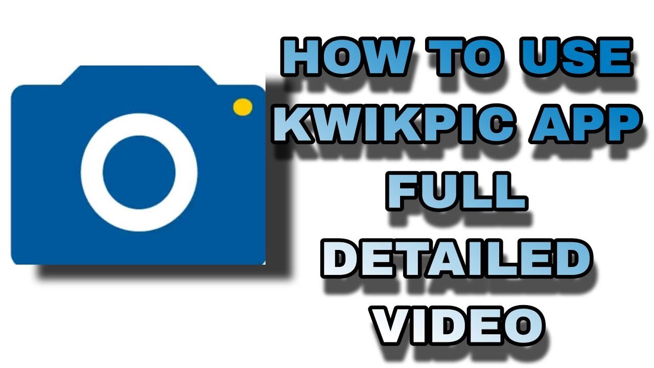 How to use kwikpic app | Kwik pic app kaise chalaye