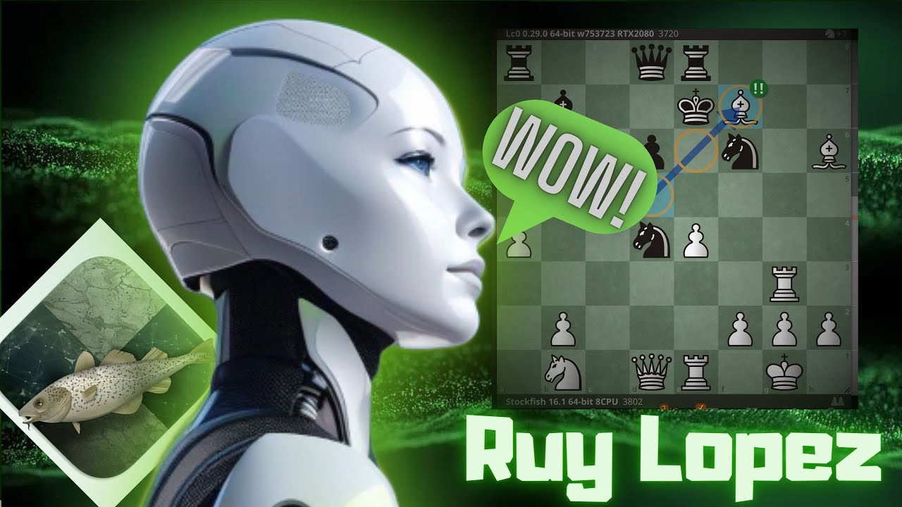 Ruy Lopez HALL of FAME!!! - Stockfish 16 vs Leela C Zero - Ruy Lopez, Morphy Defense - Immortal Game