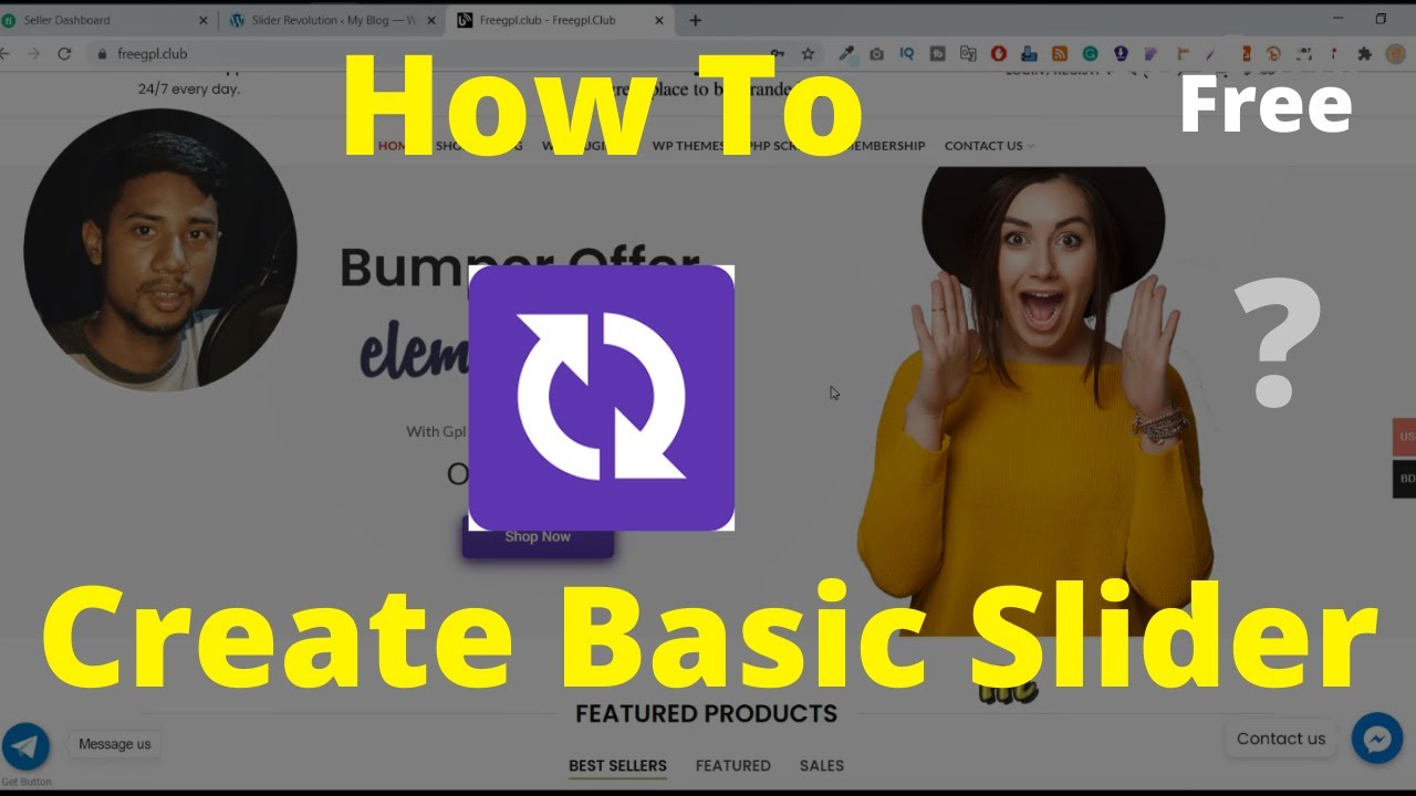 How To Create Basic Slider Using Slider Revolution 6 In 2020 - YouTube