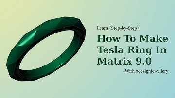 💠How To Make Tesla Ring in Matrix 9.0💠 #matrix9 #caddesignjewellery #ringmatrix