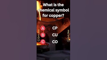 "Crack the Code: Chemical Symbol Quiz!"  #quiz #symbols #copper