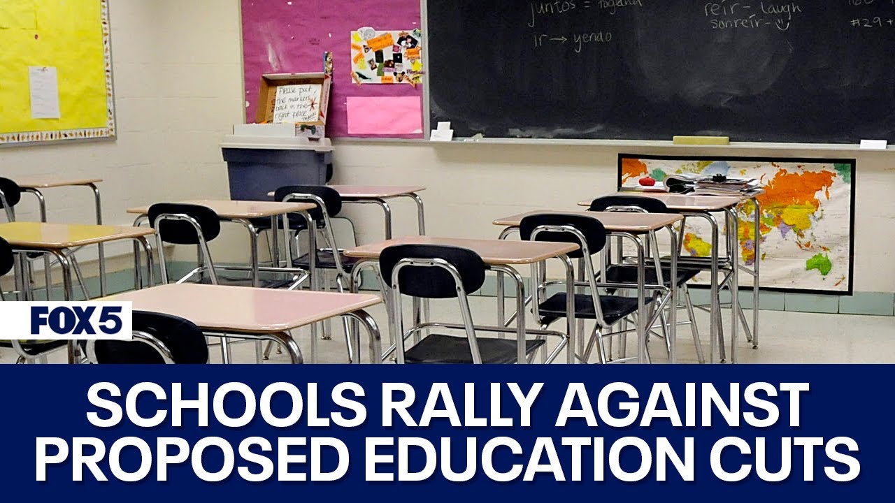 SCHOOLS RALLY AGAINST PROPOSED EDUCATION CUTS | FOX 5 DC