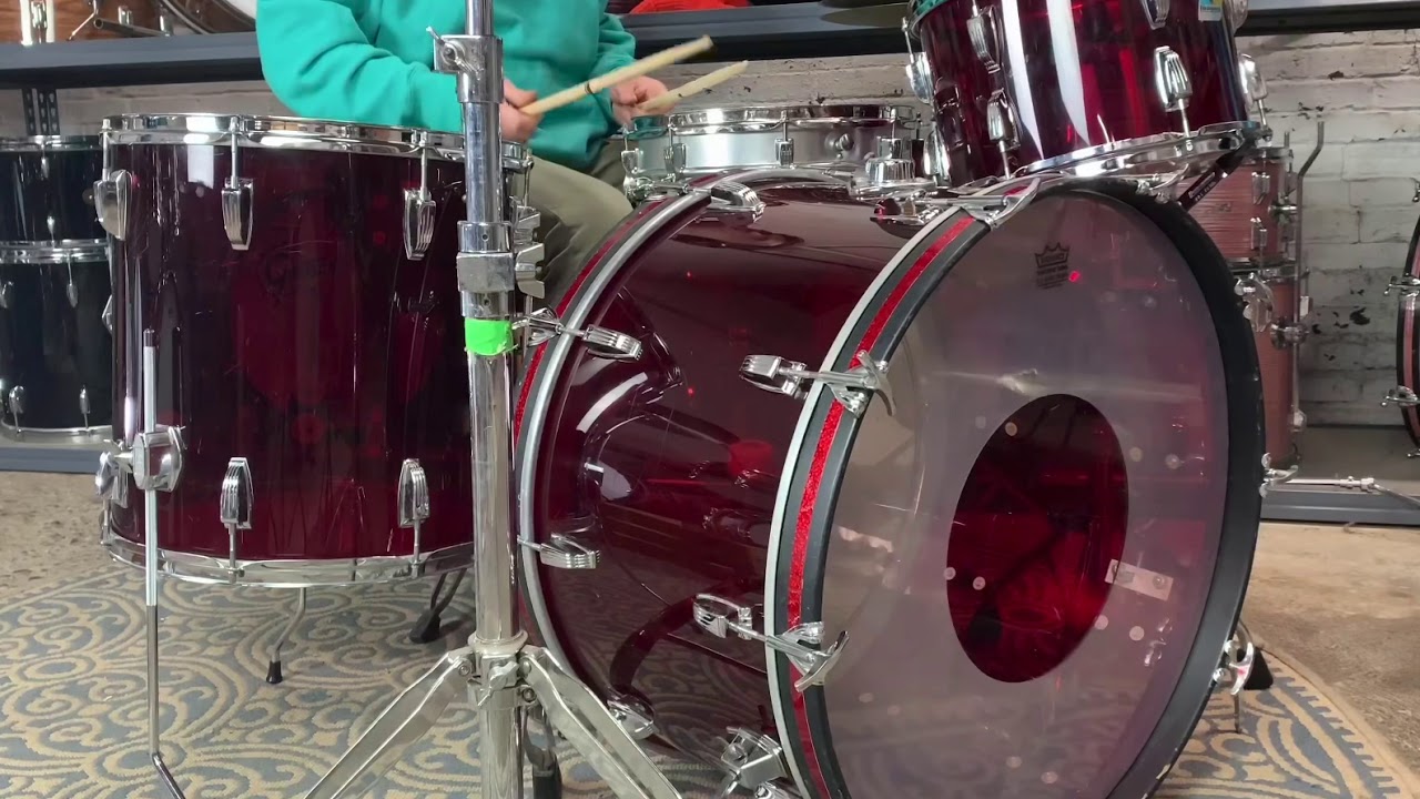 ludwig red vistalite