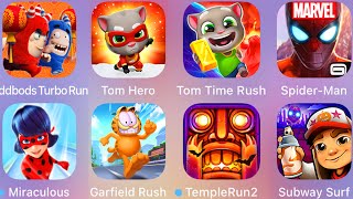 Tom Time Rush,Oddbods Turbo Run,Tom Hero,Subway Surf,Temple Run 2,Spiderman Unlimited,Garfield Rush screenshot 2