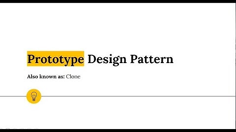 Prototype Design Pattern