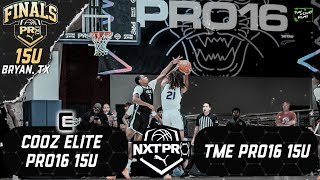 PRO16 Finals Bryan TX | Championship Game Recap | Cooz Elite PRO16 15u vs TME PRO16 15u