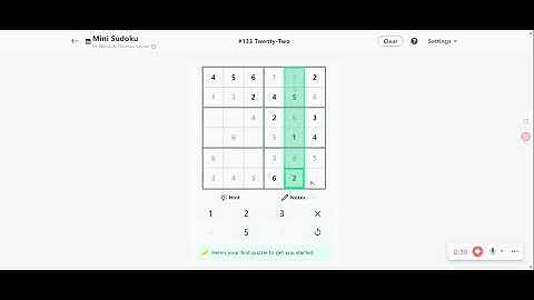 Linkedin Mini Sudoku #133 Today