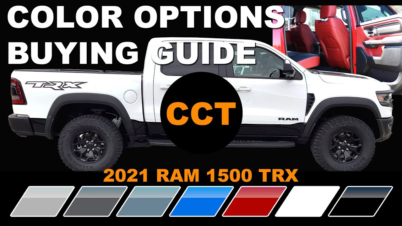 2021 Ram 1500 TRX - Color Options Buying Guide - YouTube