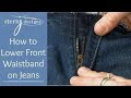 Lower Front Waistband on  Ready-to-Wear Jeans