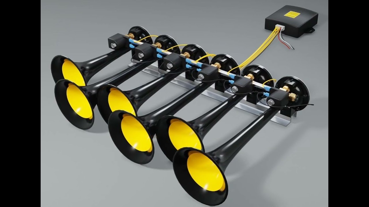 ALL NEW BASURI AIR HORN V3 - 23 MELODIES 6 PIPE HORN - 3.0 EDITION