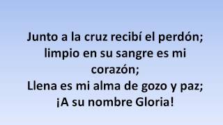 Video thumbnail of "Junto a la cruz - A su nombre gloria - himno 338"