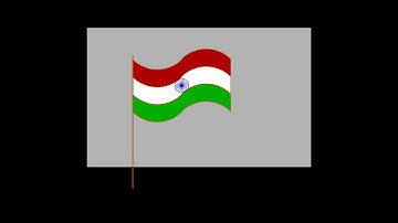 Waving Indian Flag using C++/C language with full code details .