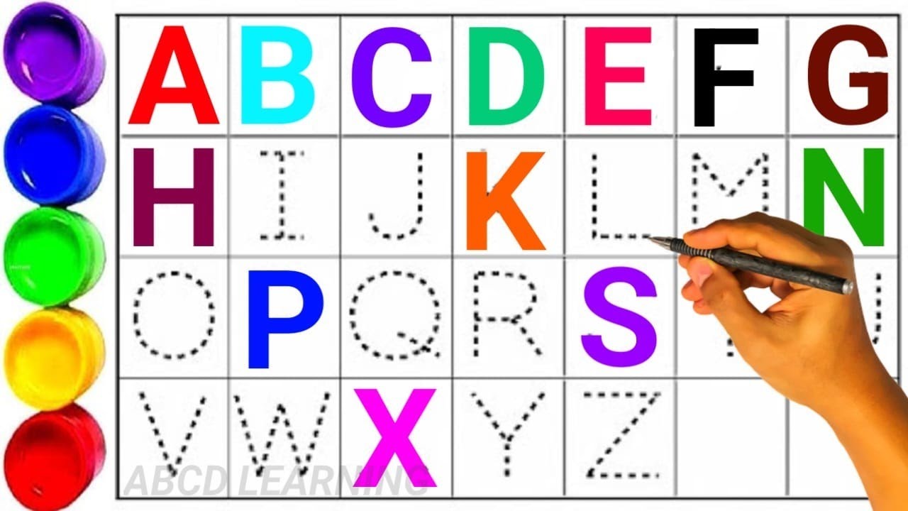 ABC for kids | Alphabet writing for kids | A to Z | write the alphabet ...