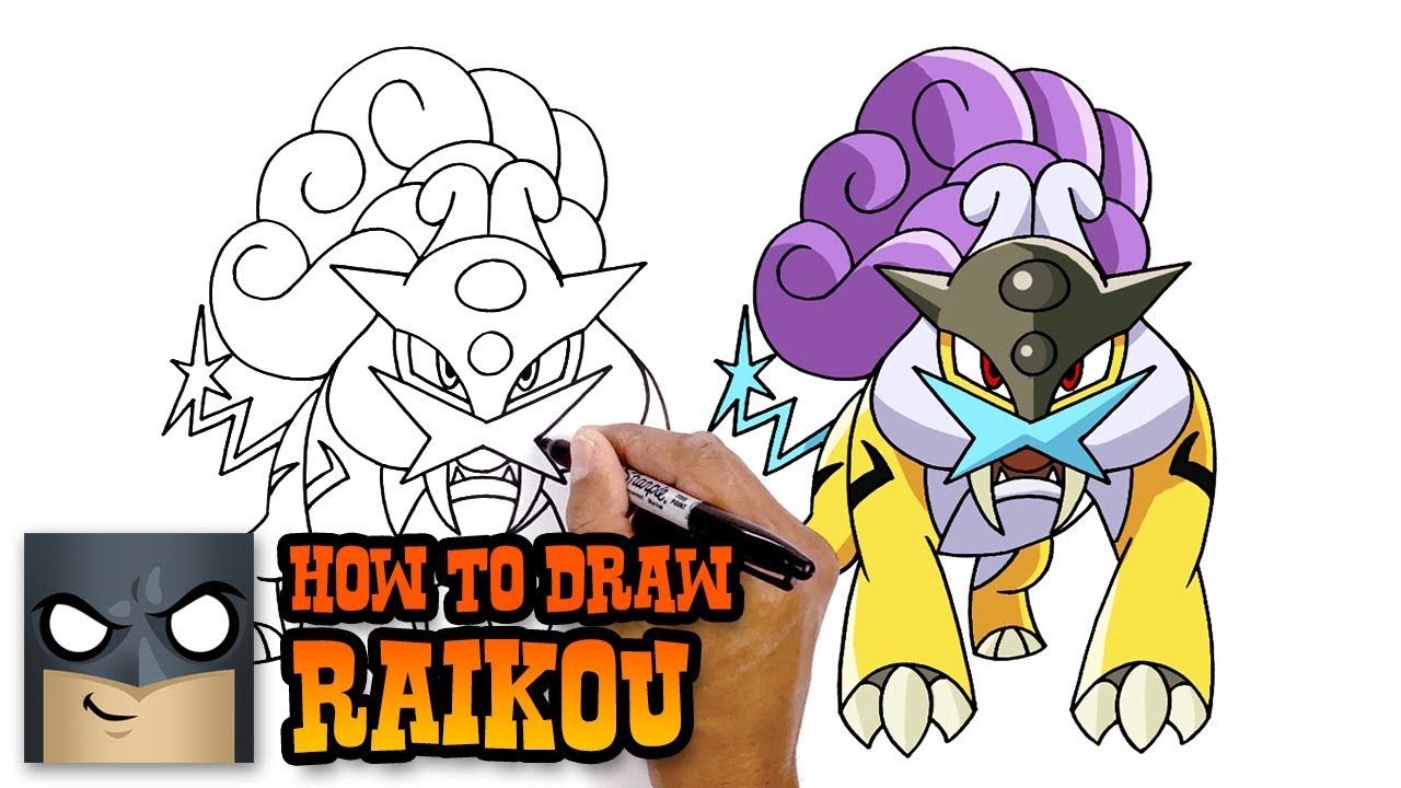 How to Draw Raikou  Pokemon (Art Tutorial) 