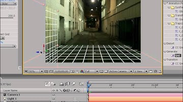 After Effects Tutorial 38. 3D Camera Projection 2