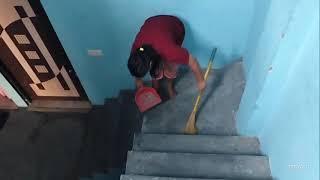 cleaning home vlog | cleaning home stair | Indian housewife cleaning home | daily cleaning vlog