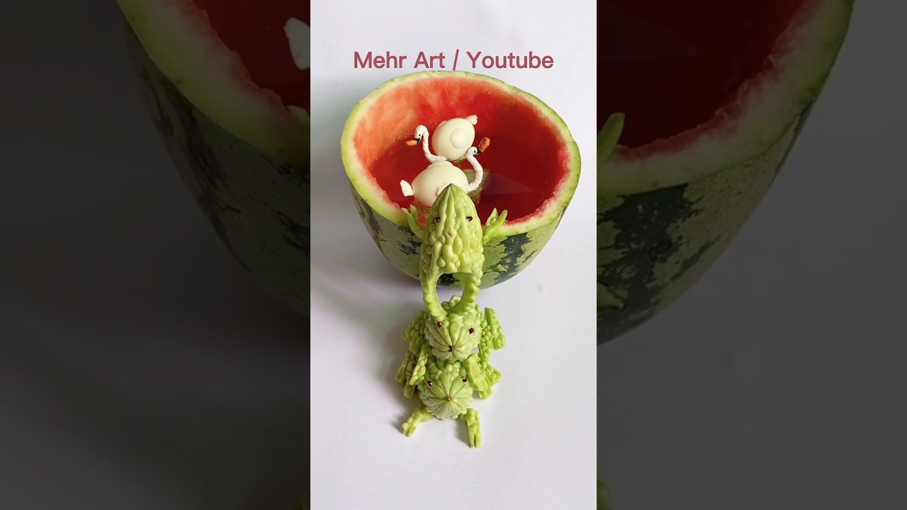 cute vegetable art 😱 